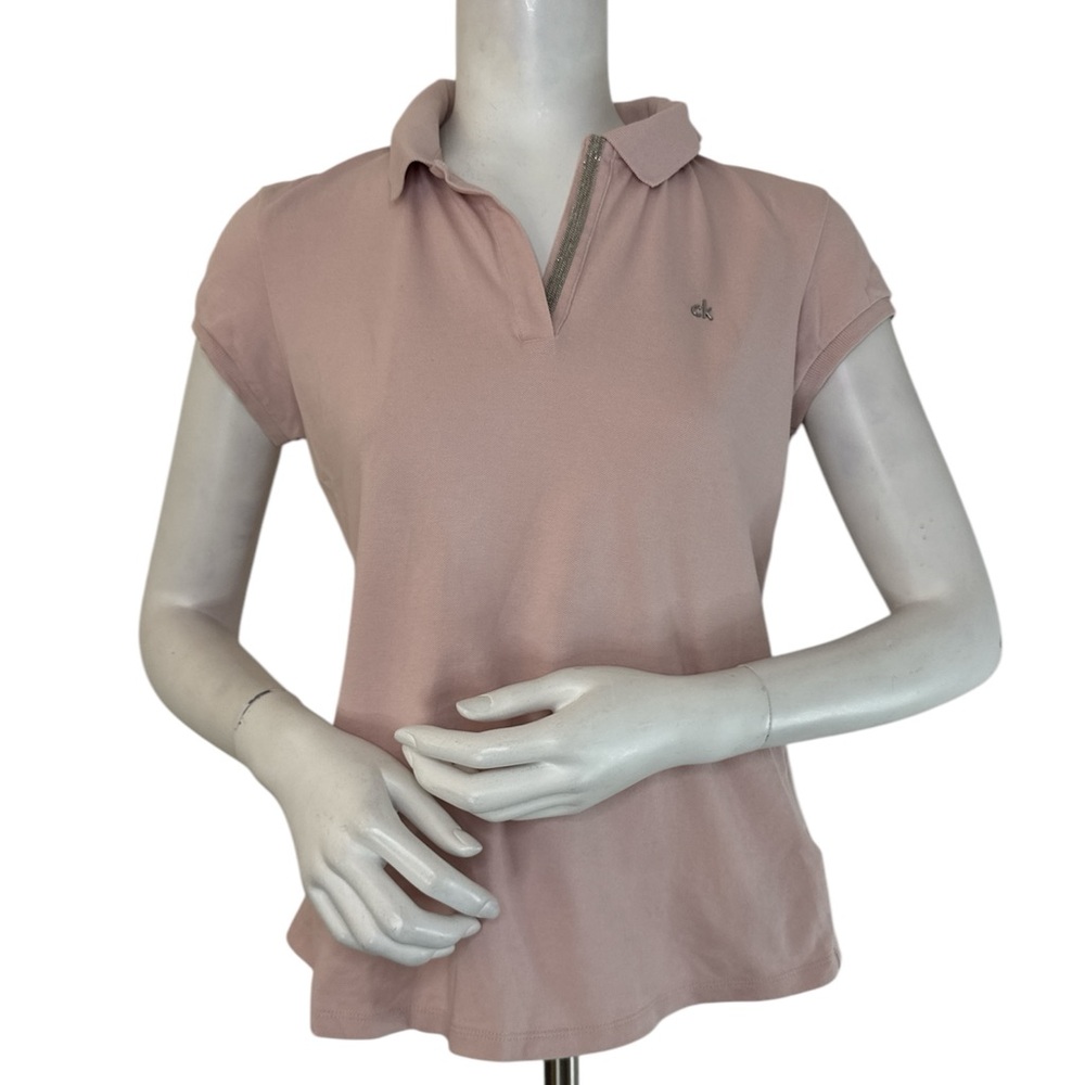 Calvin Klein Women's Pink Polo Shirt